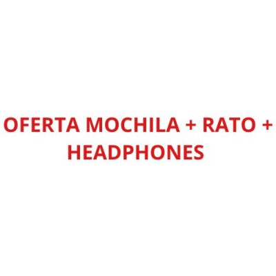 OFERTA MOCHILA + RATO + HEADPHONES 