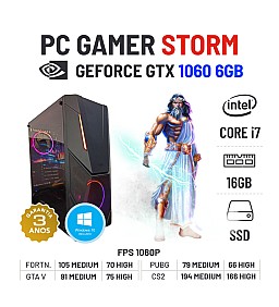 PC GAMER STORM | GTX1060-6GB | i7-4770 | 16GB RAM | 480GB SSD