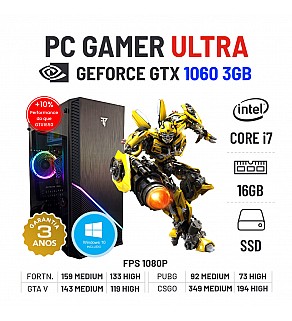 PC GAMER ULTRA | GTX1060-3GB | i7-3770 | 16GB RAM | 480GB SSD