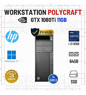 WORKSTATION POLYCRAFT HP Z440 | XEON SUPERIOR i7-9700 | 64GB RAM | 960GB SSD | GTX1080TI-11GB | OFERTA DE OFFICE 2021