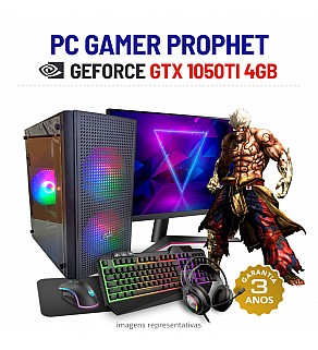 CONJUNTO GAMER PROPHET | GTX1050TI-4GB | I7-4770 | 16GB RAM | SSD COM MONITOR + ACESSORIOS