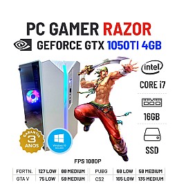 PC GAMER RAZOR | GTX1050TI-4GB | I7-4770 | 16GB RAM | 240GB SSD
