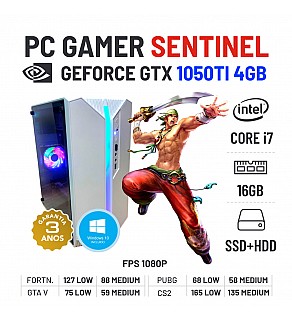 PC GAMER SENTINEL | GTX1050TI-4GB | I7-4770 | 16GB RAM | SSD+HDD