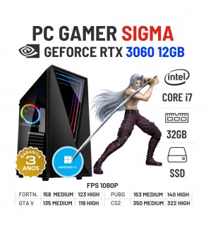 PC GAMER SIGMA NOVO | RTX3060-12GB | i7-12700 | 32GB RAM | 960GB SSD