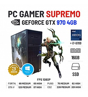 PC GAMER SUPREMO | GTX970-4GB | XEON E3-1246 V3=I7-6700 | 16GB RAM | SSD+HDD