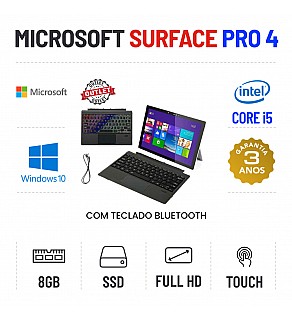 MICROSOFT SURFACE PRO 4 | 12.3" FULLHD | I5-6300U | 8GB RAM | 240GB SSD