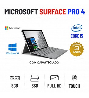 MICROSOFT SURFACE PRO 4 12.3" FULLHD I5-6300U 8GB RAM 240GB SSD