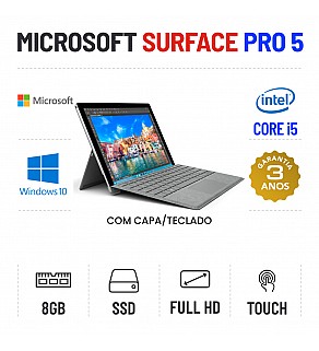 MICROSOFT SURFACE PRO 5 12.3" FULLHD I5-7300U 8GB RAM 240GB SSD