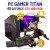 CONJUNTO GAMER TITAN | GTX1080-8GB SUPERIOR RTX3050-8GB | RYZEN=i7-10700F | 16GB RAM | 480GB SSD COM MONITOR + ACESSORIOS