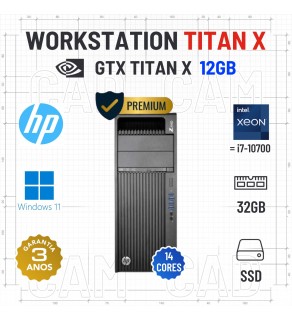 WORKSTATION TITAN X HP Z440 | XEON 14 CORES = i7-10700 | 32GB RAM | 480GB SSD | GTX TITAN X 12GB | OFERTA DE OFFICE 2021