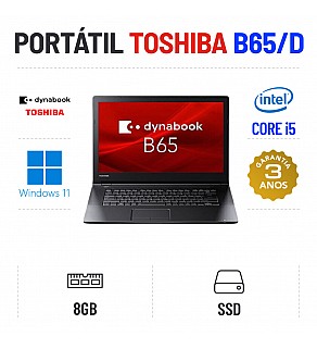 TOSHIBA DYNABOOK B65/D | 15.6" | I5-6200U | 8GB RAM | 240GB SSD OFERTA OFFICE 2021