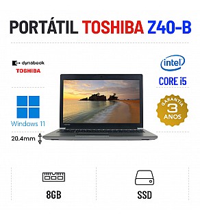 TOSHIBA TECRA Z40-B 14" i5-5300u 8GB RAM 120GB SSD
