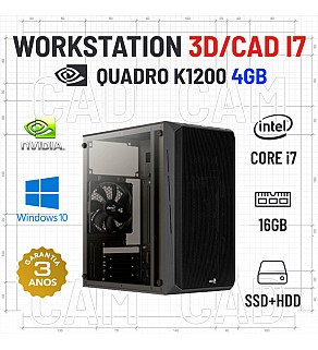 WORKSTATION 3D/CAD | QUADRO K1200-4GB | i7-6700 | 16GB RAM | SSD+HDD