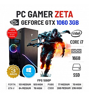 PC GAMER ZETA | GTX1060-3GB | i7-4790s | 16GB RAM | 480GB SSD