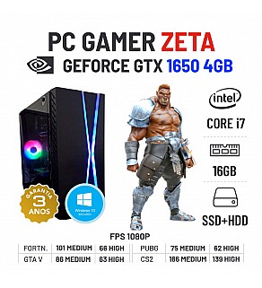 PC GAMER ZETA | GTX1650-4GB | i7-6700 | 16GB RAM | SSD+HDD