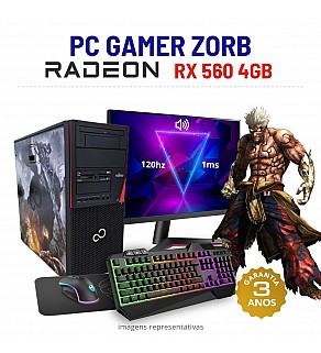 CONJUNTO GAMER ZORB | RX560-4GB | I5-6500 | 16GB RAM | 240GB SSD COM MONITOR + ACESSORIOS