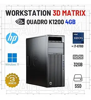 WORKSTATION 3D MATRIX | XEON=i7-6700 | 32GB RAM | 480GB SSD | QUADRO K1200-4GB