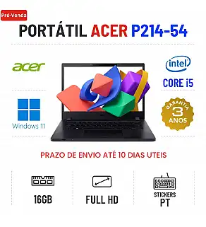 ACER TRAVELMATE P214-54 | 14" FULLHD | I5-1235U | 16GB RAM | 480GB SSD