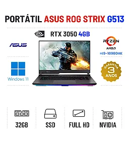 ASUS ROG STRIX G15 | 15.6'' FULLHD 144Hz | RYZEN 7 = I9-10980HK | 32GB RAM | 960GB SSD | RTX3050 4GB