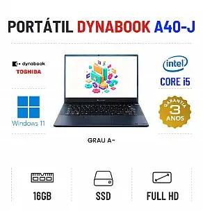 DYNABOOK TECRA A40-J | 14" FULLHD | I5-1135G7 | 16GB RAM | 240GB SSD