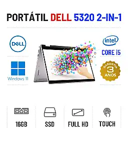 DELL LATITUDE 5320 2-IN-1 | 13.3" TOUCH FULLHD | I5-1145G7 | 16GB RAM | 480GB SSD 