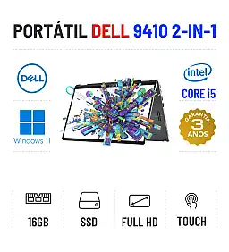 DELL LATITUDE 9410 2-IN-1 | 14.1" TOUCH FULLHD | I5-10310U | 16GB RAM | 480GB SSD