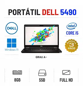 DELL LATITUDE 5490 | 14.1" FULLHD | i5-8250U | 8GB RAM | 240GB SSD
