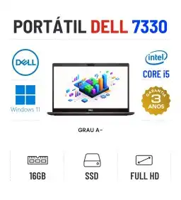 DELL LATITUDE 7330 | 13.3" FULLHD | I5-1245U | 16GB RAM | 240GB SSD 