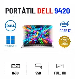 DELL LATITUDE 9420 | 14" FULLHD | i7-1185G7 | 16GB RAM | 480GB SSD | OFERTA DE OFFICE 2021
