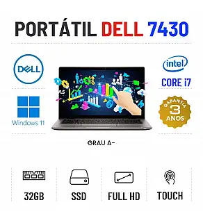 DELL LATITUDE 7430 | 14" TOUCH FULLHD | i7-1265U | 32GB RAM | 480GB SSD