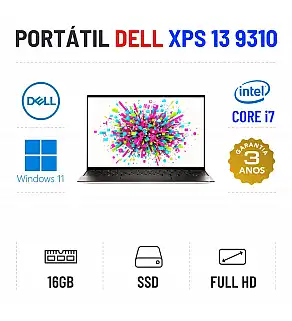 DELL XPS 13 9310 | 13.4" FULLHD | i7-1195G7 | 16GB RAM | 480GB SSD | OFERTA DE OFFICE 2021