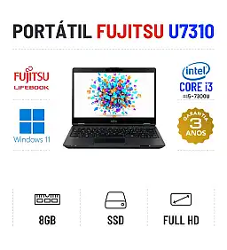 FUJITSU LIFEBOOK U7310 | 13.3" FULLHD | i3-10110U = I5-7300U | 8GB RAM | 240GB SSD