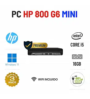 HP 800 G6 MINI | i5-10500T | 16GB RAM | 240GB SSD | OFERTA DE OFFICE 2021