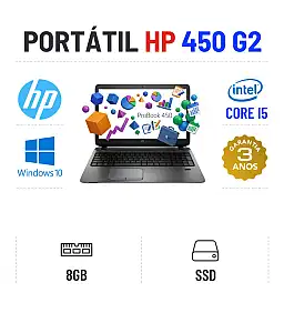 HP PROBOOK 450 G2 | 15.6'' | I5-5200U | 8GB RAM | SSD HP PROBOOK 450 G2 | 15.6'' | I5-5200U | 8GB RAM | SSD