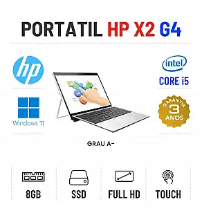 HP ELITE X2 G4 | 12.3" TOUCH FULLHD | I5-8265U | 8GB RAM | 240GB SSD