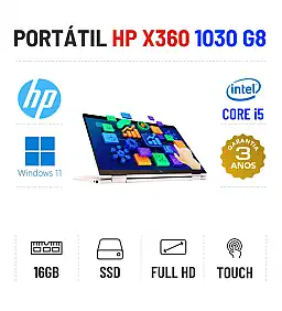 HP ELITEBOOK X360 1030 G8 | 13.3" TOUCH FULLHD | i5-1135G7 | 16GB RAM | 240GB SSD