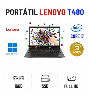 LENOVO THINKPAD T480 | 14.1'' FULLHD | i7-8550u | 16GB RAM | 240GB SSD