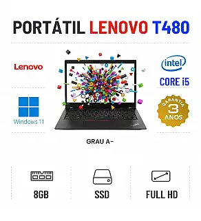 LENOVO THINKPAD T480 | 14.1'' FULLHD | i5-8350u | 8GB RAM | 240GB SSD