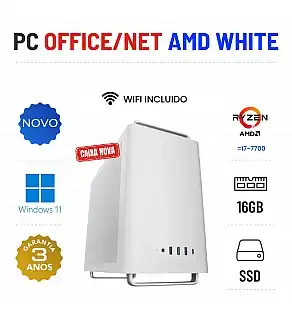 PC NOVO OFFICE/NET WHITE EDITION | RYZEN 5 = i7-7700 | 16GB RAM | 240GB SSD | OFERTA DE OFFICE PC NOVO OFFICE/NET WHITE EDITION | RYZEN 5 = i7-7700 | 16GB RAM | 240GB SSD | OFERTA DE OFFICE