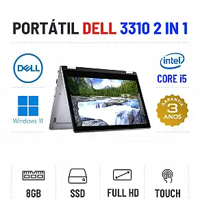 DELL 3310 2-IN-1 | 13.3'' TOUCH FULLHD | i5-8265u | 8GB RAM | 240GB SSD