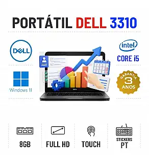 DELL LATITUDE 3310 | 13.3" TOUCH FULLHD | i5-8265U | 8GB RAM | 240GB SSD