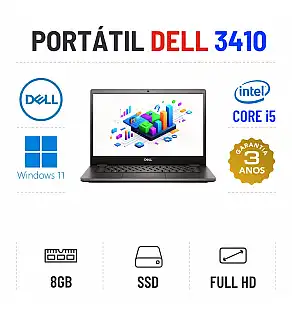 DELL LATITUDE 3410 | 14" FULLHD | I5-10210U | 8GB RAM | 240GB SSD
