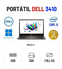 DELL LATITUDE 3410 | 14" FULLHD | I5-10210U | 8GB RAM | 240GB SSD