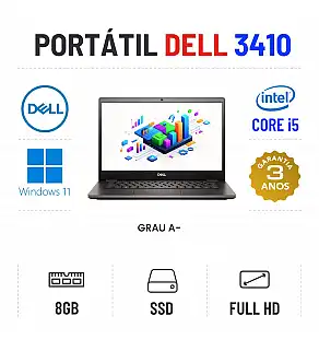 DELL LATITUDE 3410 | 14" FULLHD | I5-10210U | 8GB RAM | 240GB SSD