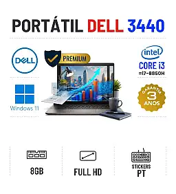 DELL LATITUDE 3440 | 14" FULLHD | I3-1215U=I7-8850H | 8GB RAM | SSD