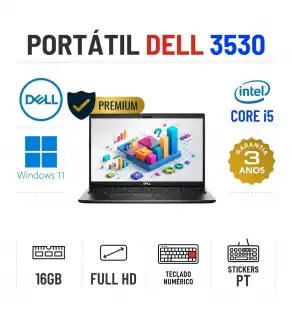 DELL LATITUDE 3530 | 15.6" FULLHD | I5-1235U | 16GB RAM | 240GB SSD | TECLADO NUMÉRICO DELL LATITUDE 3530 | 15.6" FULLHD | I5-1235U | 16GB RAM | 240GB SSD | TECLADO NUMÉRICO