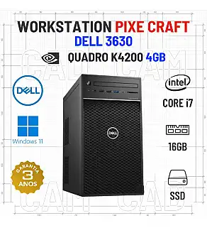 WORKSTATION PIXELCRAFT DELL 3630 TOWER | I7-9700 | 16GB RAM | 480GB SSD | QUADRO K4200 4GB WORKSTATION PIXELCRAFT DELL 3630 TOWER | I7-9700 | 16GB RAM | 480GB SSD | QUADRO K4200 4GB