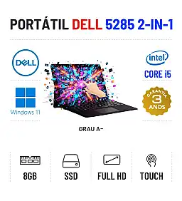  DELL LATITUDE 5285 2-IN-1 | 12.3" TOUCH FULLHD | I5-7300U | 8GB RAM | 240GB SSD | OFERTA DE OFFICE 2021