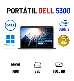 DELL LATITUDE 5300 | 13.3" FULLHD | i5-8365u | 16GB RAM | 240GB SSD