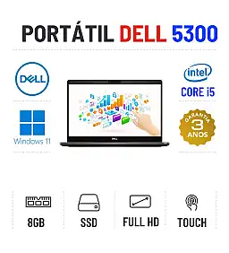 DELL LATITUDE 5300 | 13.3" TOUCH FULLHD | i5-8365u | 8GB RAM | 240GB SSD 